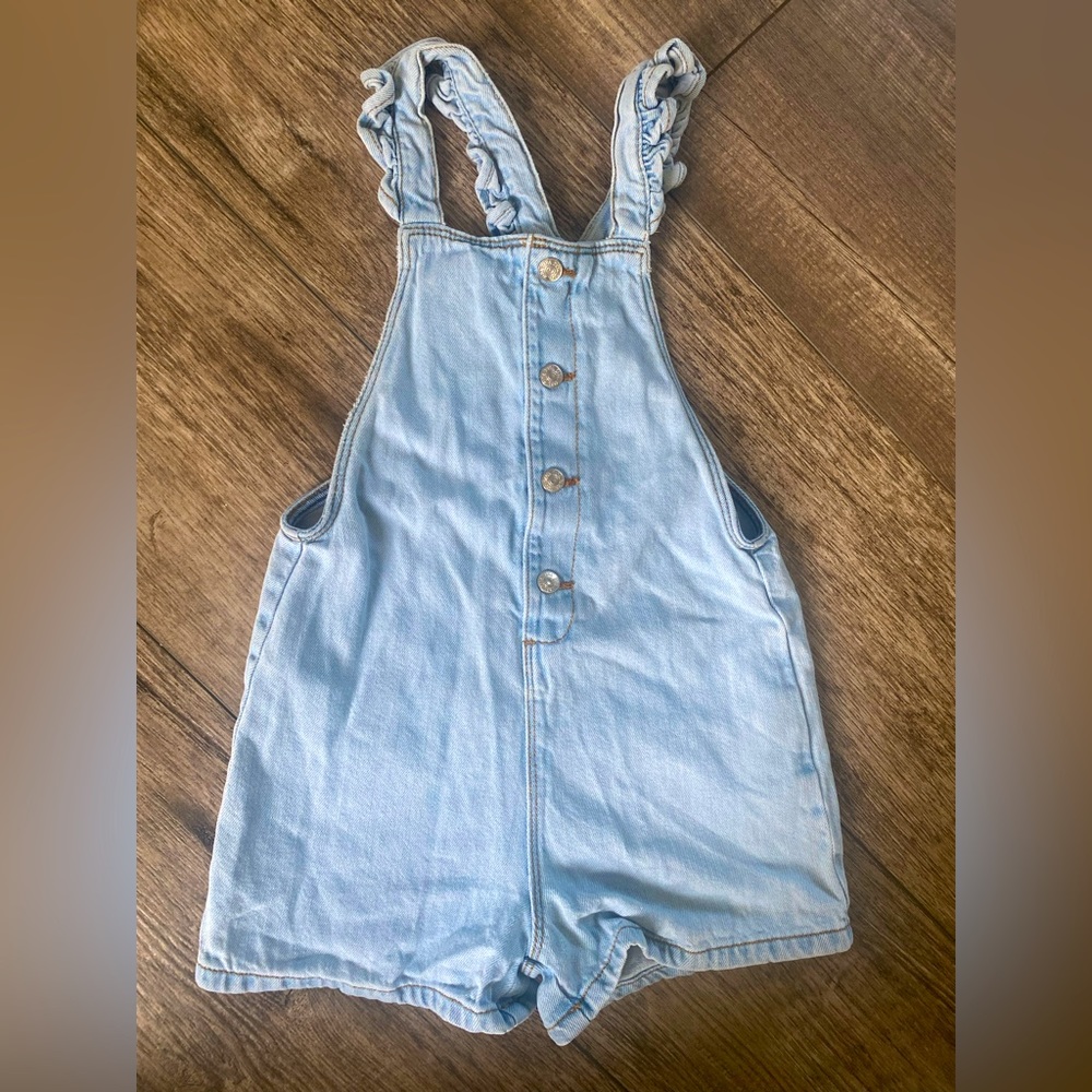 Zara ruffle overalls, 3-4 years